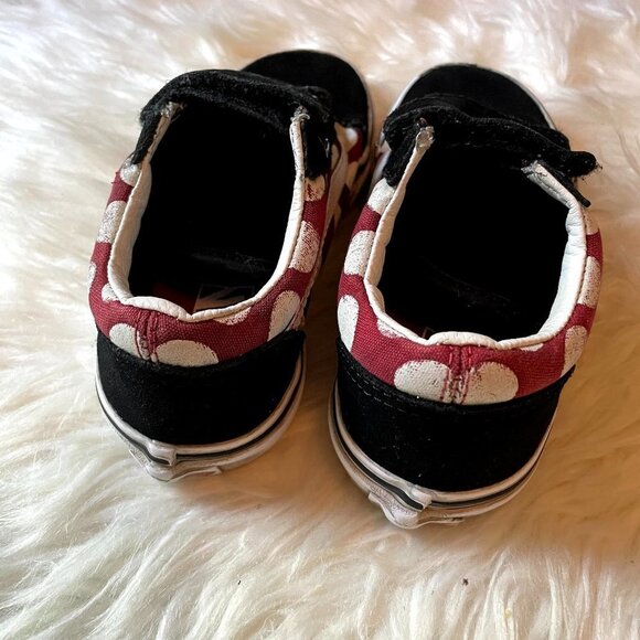 Vans Off The Wall Minnie Mouse Inspired Sneakers polka dots 12.5 - Picture 3 of 11